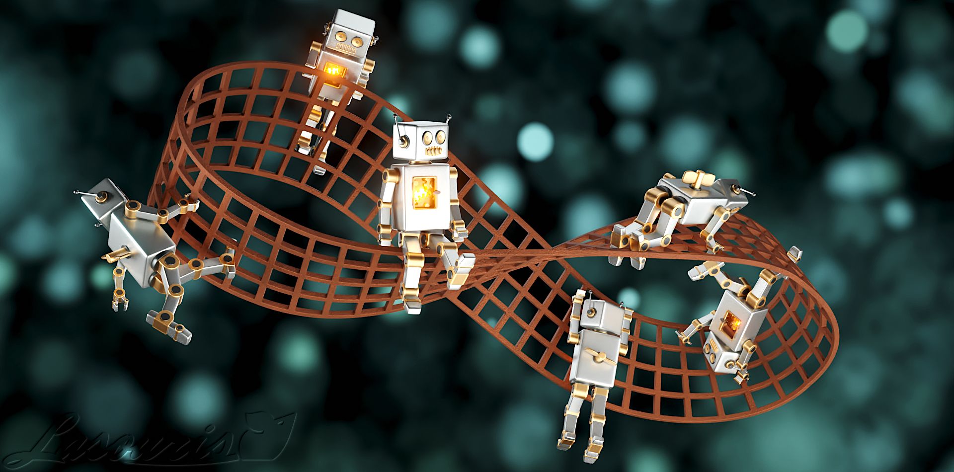 Bots on a möbius strip - "Choosing the right side"